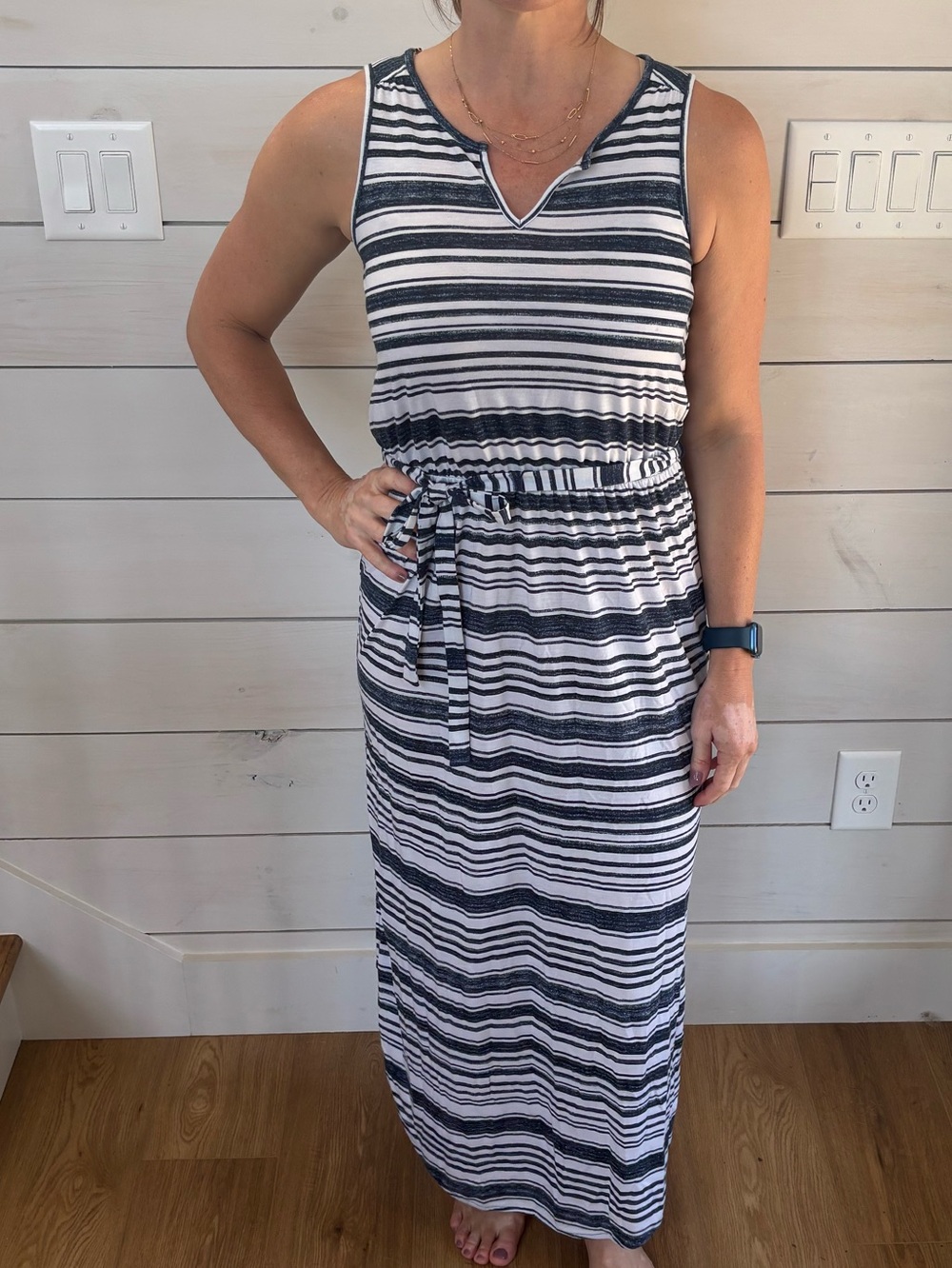 Sonoma | Blue Striped Maxi Dress